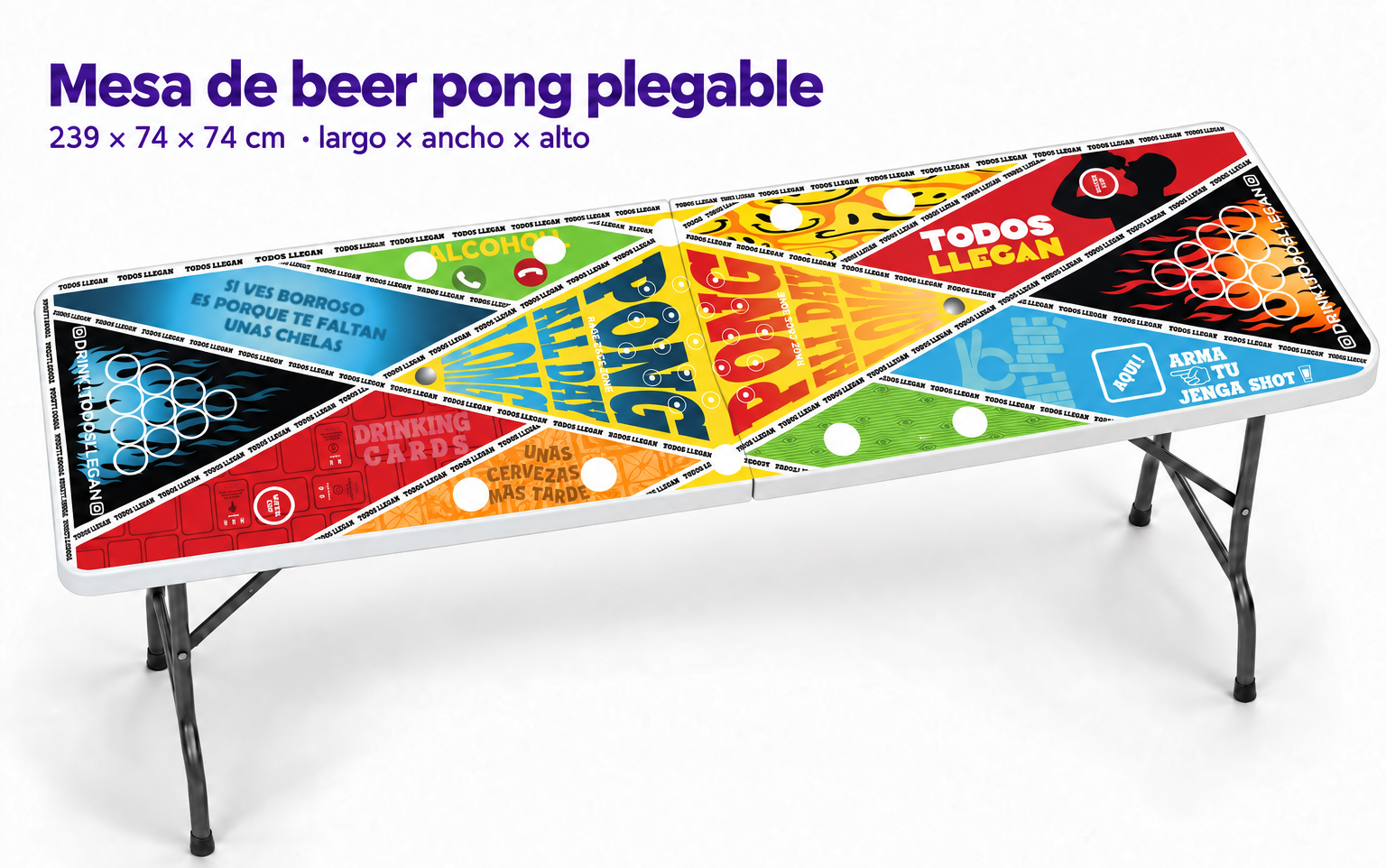 Mesa Beer Pong Todos Llegan