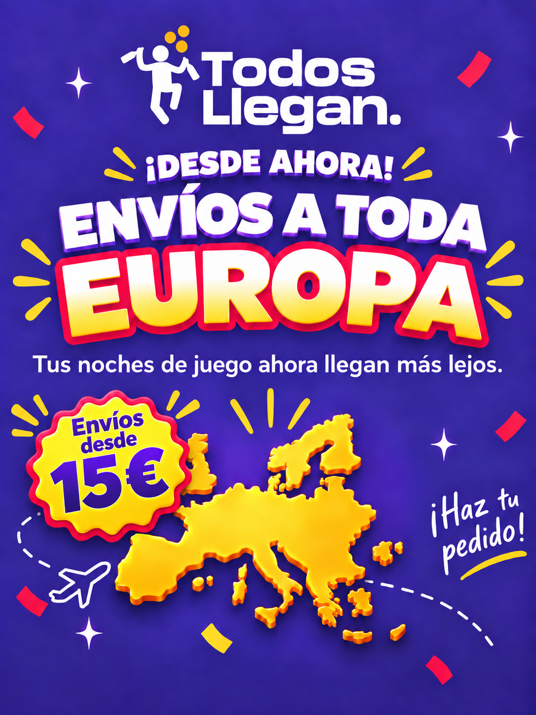 Envíos a toda Europa desde 15 euros